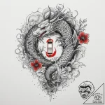 Tattoo sketch light switch with a finger, tat… – tattoo sketch (№1760040538_0, 09.10.2025 20:08) — tattoovalue.net