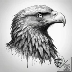 Tattoo sketch white-tailed eagle, artistic ta… – tattoo sketch (№1760041187_0, 09.10.2025 20:19) — tattoovalue.net