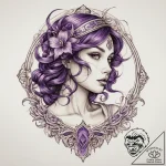 Tattoo sketch purple, concept art for tattoo,… – tattoo sketch (№1760041834_0, 09.10.2025 20:30) — tattoovalue.net