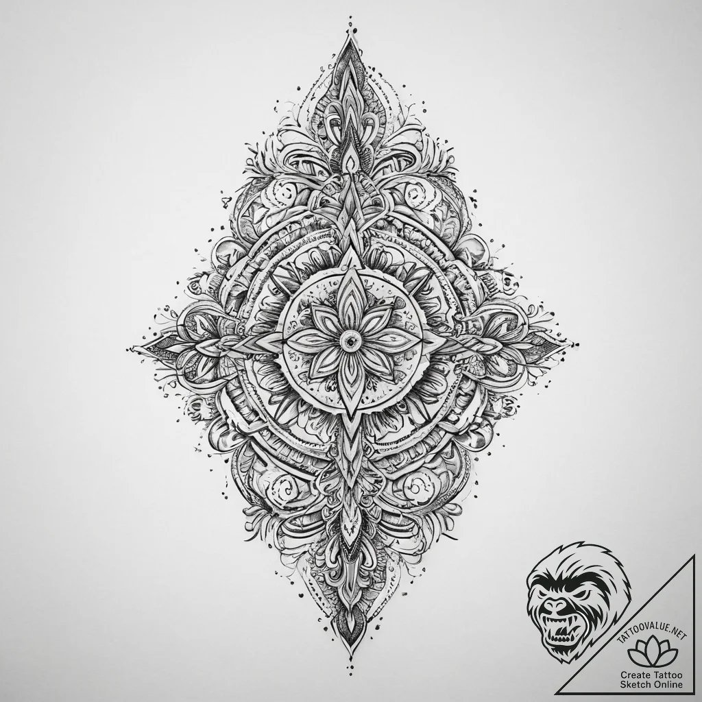 Tattoo sketch stone, ink illustration for tat... - tattoo sketch (№1760042698_0, 09.10.2025 20:44) — tattoovalue.net