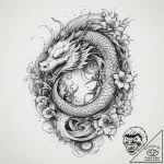 Tattoo sketch trash polka с абстракцией, arti… – tattoo sketch (№1760043130_0, 09.10.2025 20:52) — tattoovalue.net