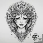 Tattoo sketch spiritual story, tattoo line ar… – tattoo sketch (№1760043347_0, 09.10.2025 20:55) — tattoovalue.net