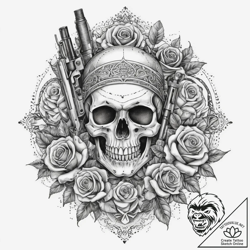 Tattoo sketch carpenter nail gun, tattoo sket... - tattoo sketch (№1760043780_0, 09.10.2025 21:03) — tattoovalue.net