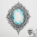 Tattoo sketch opal – tattoo sketch (№1760044871_0, 09.10.2025 21:21) — tattoovalue.net