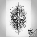 Tattoo sketch holy life, ink illustration for… – tattoo sketch (№1760045086_0, 09.10.2025 21:24) — tattoovalue.net