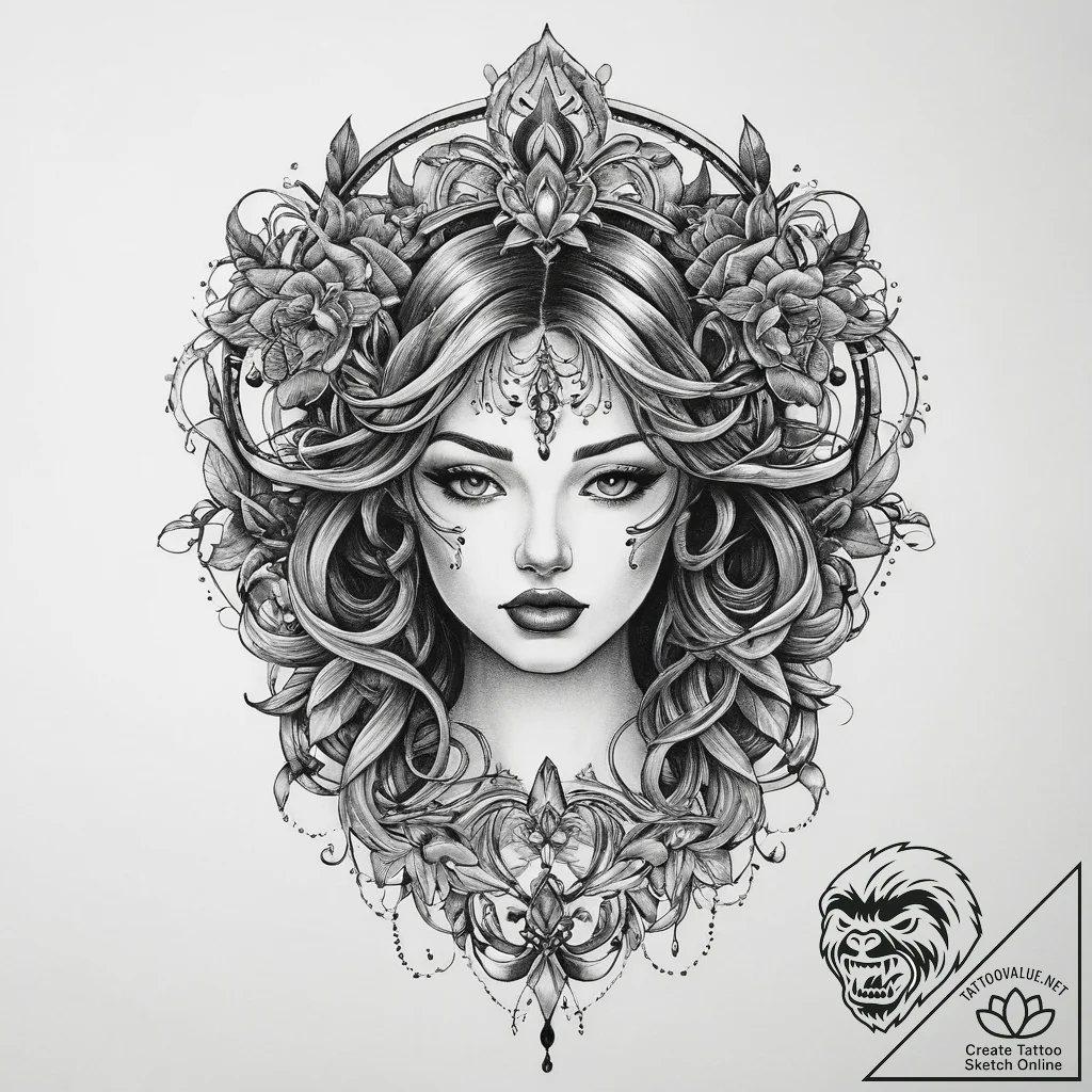 Tattoo sketch road, tattoo drawing outline, n... - tattoo sketch (№1760046818_0, 09.10.2025 21:53) — tattoovalue.net