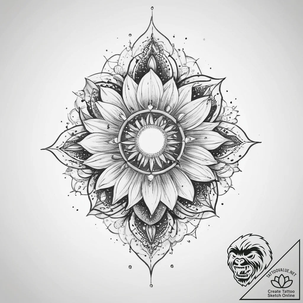 Tattoo sketch cosmos - tattoo sketch (№1760047679_0, 09.10.2025 22:07) — tattoovalue.net