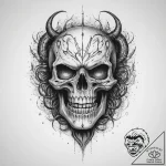 Tattoo sketch nightmare – tattoo sketch (№1760049636_0, 09.10.2025 22:40) — tattoovalue.net