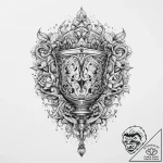 Tattoo sketch holy grail, tattoo flash sheet… – tattoo sketch (№1760050939_0, 09.10.2025 23:02) — tattoovalue.net
