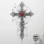 Tattoo sketch cosmic spring, tattoo line art,… – tattoo sketch (№1760051156_0, 09.10.2025 23:05) — tattoovalue.net