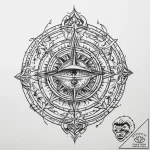 Tattoo sketch cosmic soul, tattoo sketch desi… – tattoo sketch (№1760051372_0, 09.10.2025 23:09) — tattoovalue.net