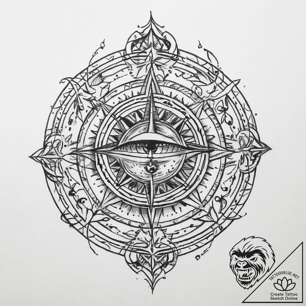 Tattoo sketch cosmic soul, tattoo sketch desi... - tattoo sketch (№1760051372_0, 09.10.2025 23:09) — tattoovalue.net
