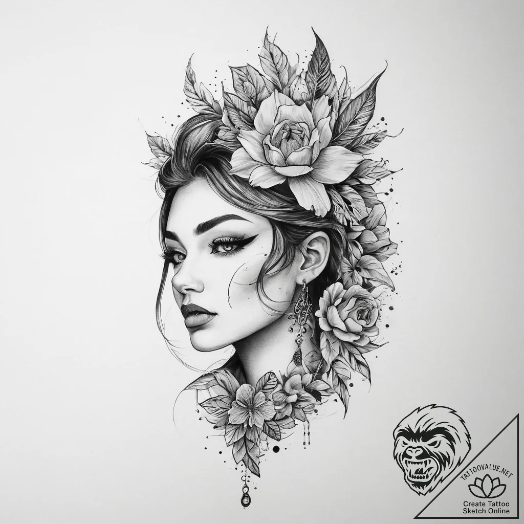 Tattoo sketch ash - tattoo sketch (№1760051589_0, 09.10.2025 23:13) — tattoovalue.net