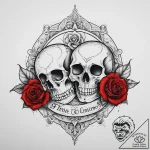 Tattoo sketch a family motto, tattoo line art… – tattoo sketch (№1760052455_0, 09.10.2025 23:27) — tattoovalue.net