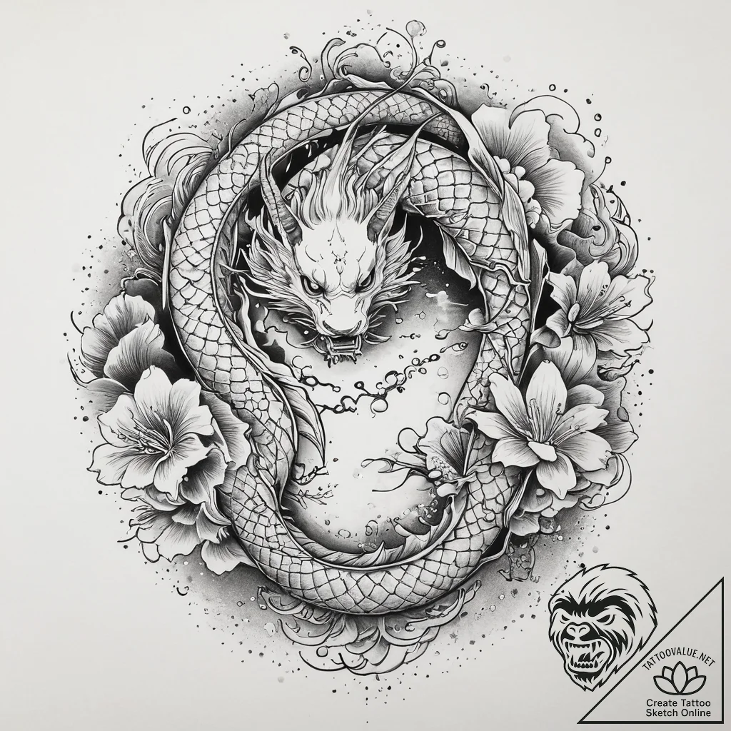 Tattoo sketch light, artistic tattoo sketch,... - tattoo sketch (№1760052672_0, 09.10.2025 23:31) — tattoovalue.net