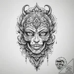 Tattoo sketch reflection, concept art for tat… – tattoo sketch (№1760052899_0, 09.10.2025 23:34) — tattoovalue.net