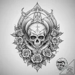 Tattoo sketch gymnastics a person on a beam,… – tattoo sketch (№1760053337_0, 09.10.2025 23:42) — tattoovalue.net