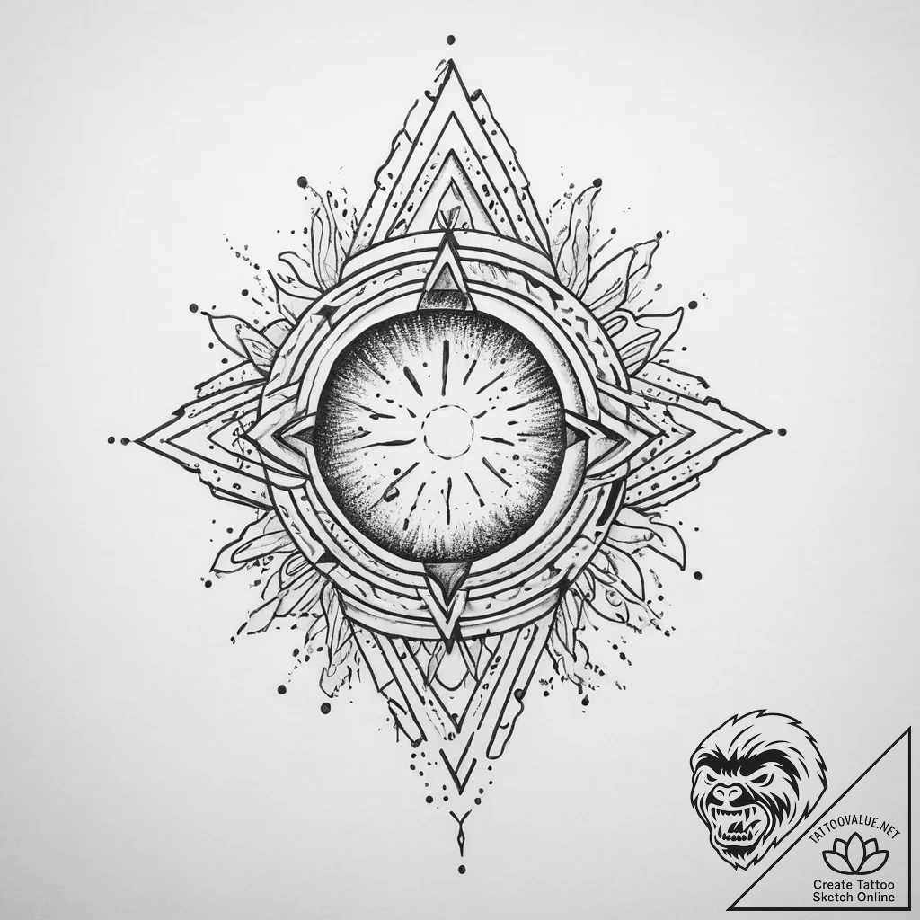 Tattoo sketch cosmos, tattoo sketch design, o... - tattoo sketch (№1760056155_0, 10.10.2025 00:29) — tattoovalue.net