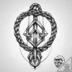 Tattoo sketch rope, concept art for tattoo, o… – tattoo sketch (№1760057449_0, 10.10.2025 00:50) — tattoovalue.net