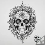 Tattoo sketch blessed being, ink illustration… – tattoo sketch (№1760060039_0, 10.10.2025 01:33) — tattoovalue.net