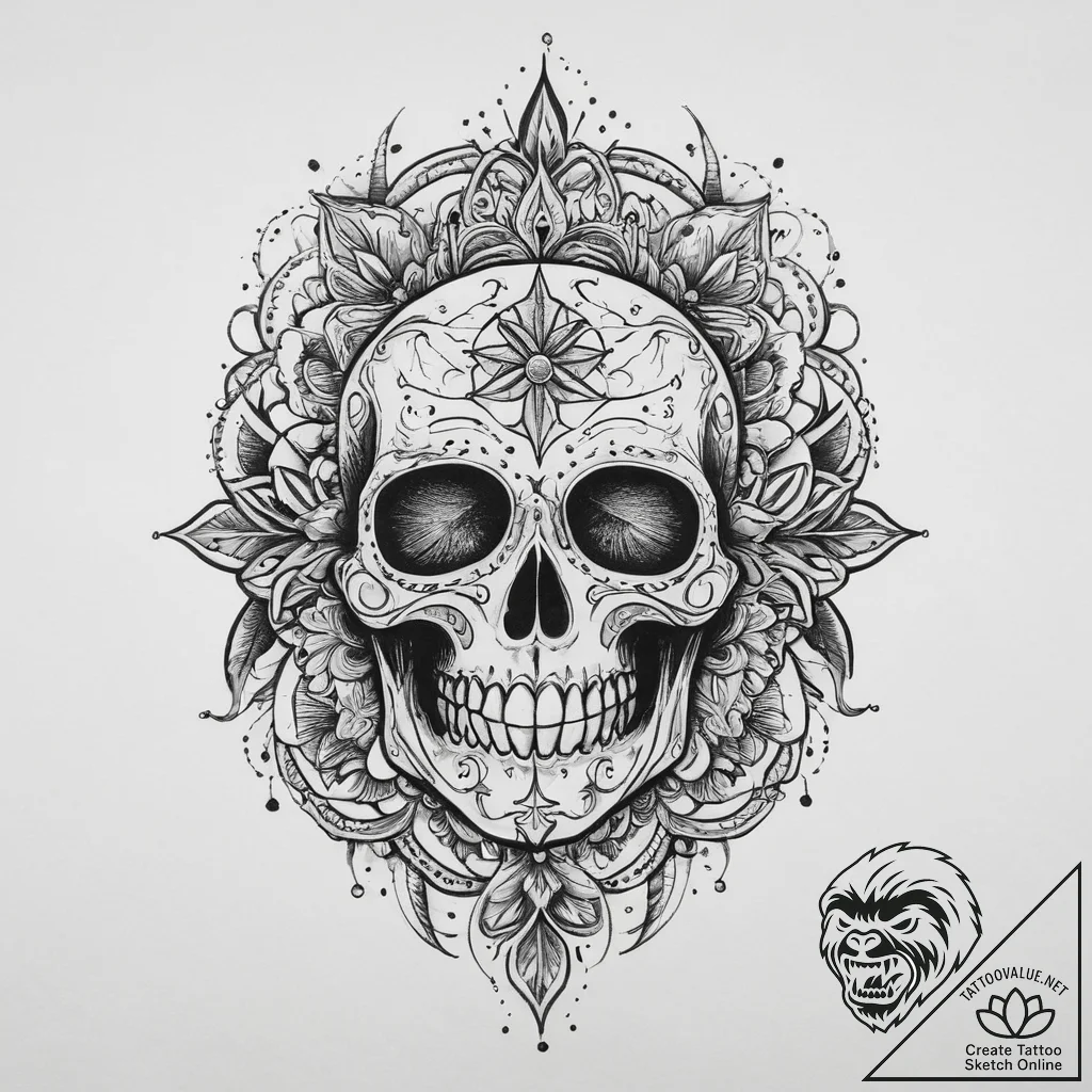 Tattoo sketch blessed being, ink illustration... - tattoo sketch (№1760060039_0, 10.10.2025 01:33) — tattoovalue.net
