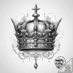 Tattoo sketch crown – tattoo sketch (№1760061768_0, 10.10.2025 02:02) — tattoovalue.net
