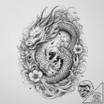 Tattoo sketch gray, artistic tattoo sketch, f… – tattoo sketch (№1760064997_0, 10.10.2025 02:56) — tattoovalue.net