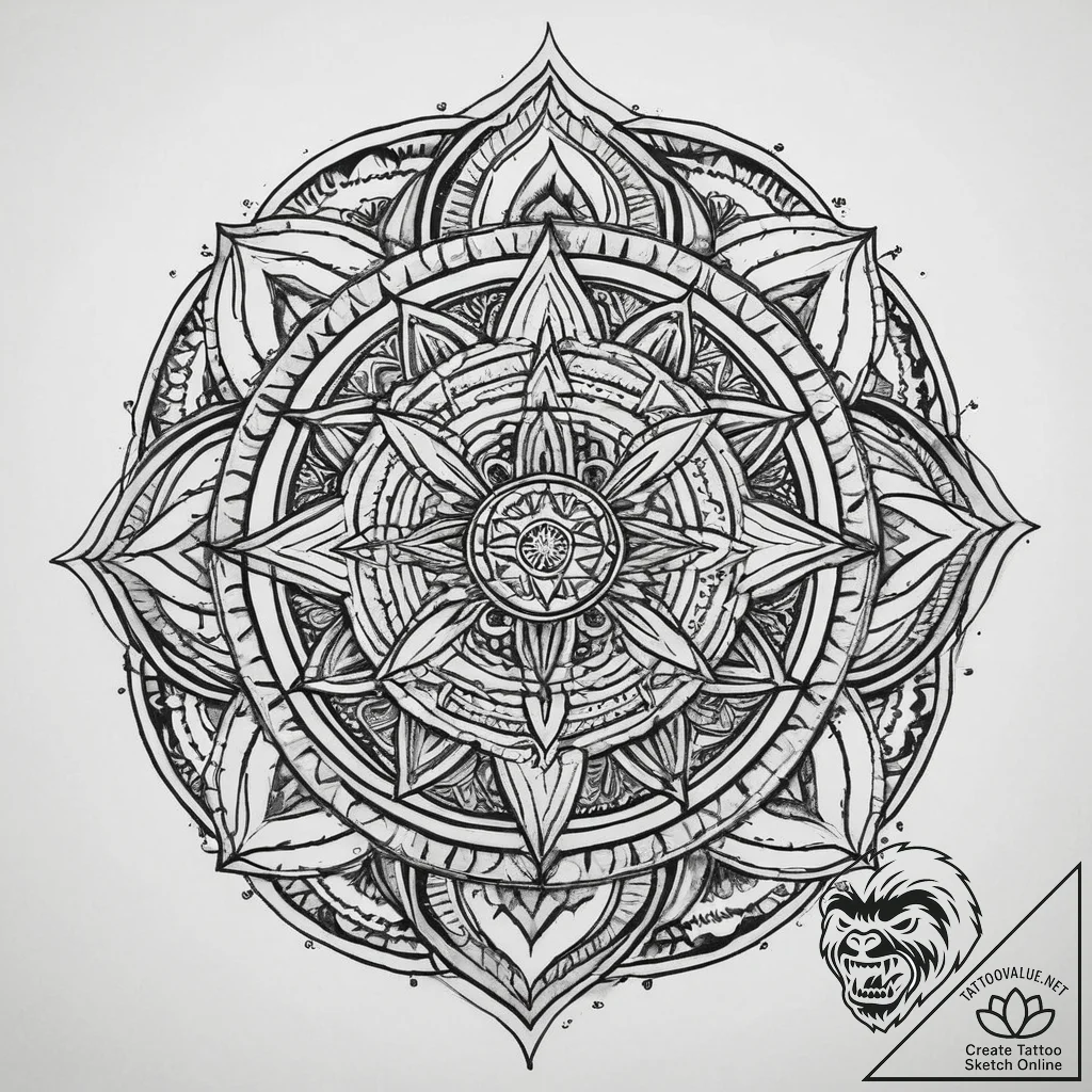 Tattoo sketch fire, artistic tattoo sketch, o... - tattoo sketch (№1760066508_0, 10.10.2025 03:21) — tattoovalue.net