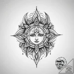 Tattoo sketch spiritual character, tattoo fla… – tattoo sketch (№1760066941_0, 10.10.2025 03:29) — tattoovalue.net
