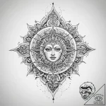 Tattoo sketch sacred lore – tattoo sketch (№1760067373_0, 10.10.2025 03:36) — tattoovalue.net