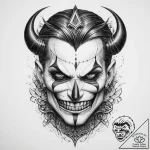 Tattoo sketch villain – tattoo sketch (№1760067803_0, 10.10.2025 03:43) — tattoovalue.net