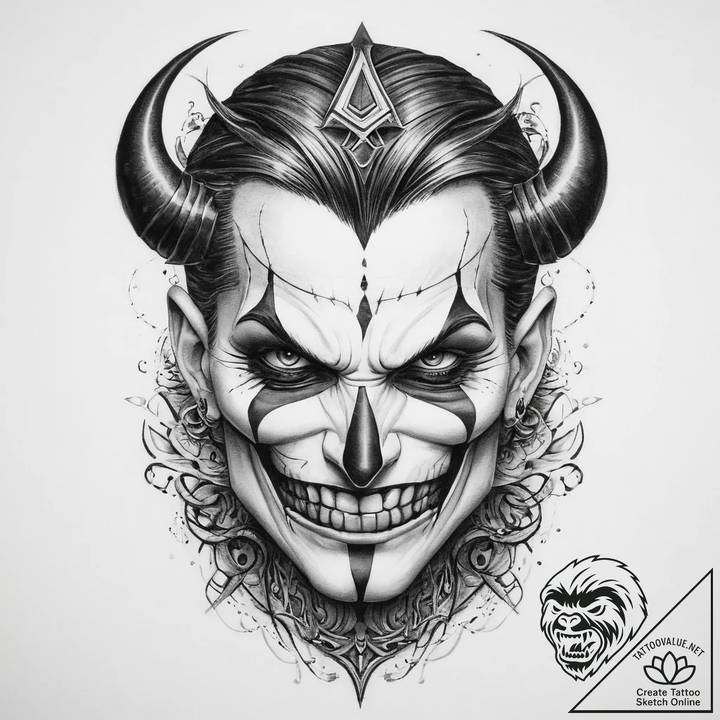 Tattoo sketch villain - tattoo sketch (№1760067803_0, 10.10.2025 03:43) — tattoovalue.net