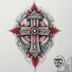 Tattoo sketch red, tattoo sketch design, on a… – tattoo sketch (№1760068019_0, 10.10.2025 03:46) — tattoovalue.net