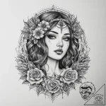 Tattoo sketch blessed scene, artistic tattoo… – tattoo sketch (№1760068882_0, 10.10.2025 04:01) — tattoovalue.net