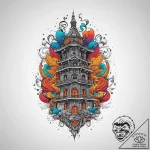 Tattoo sketch tower, tattoo drawing outline,… – tattoo sketch (№1760069961_0, 10.10.2025 04:19) — tattoovalue.net