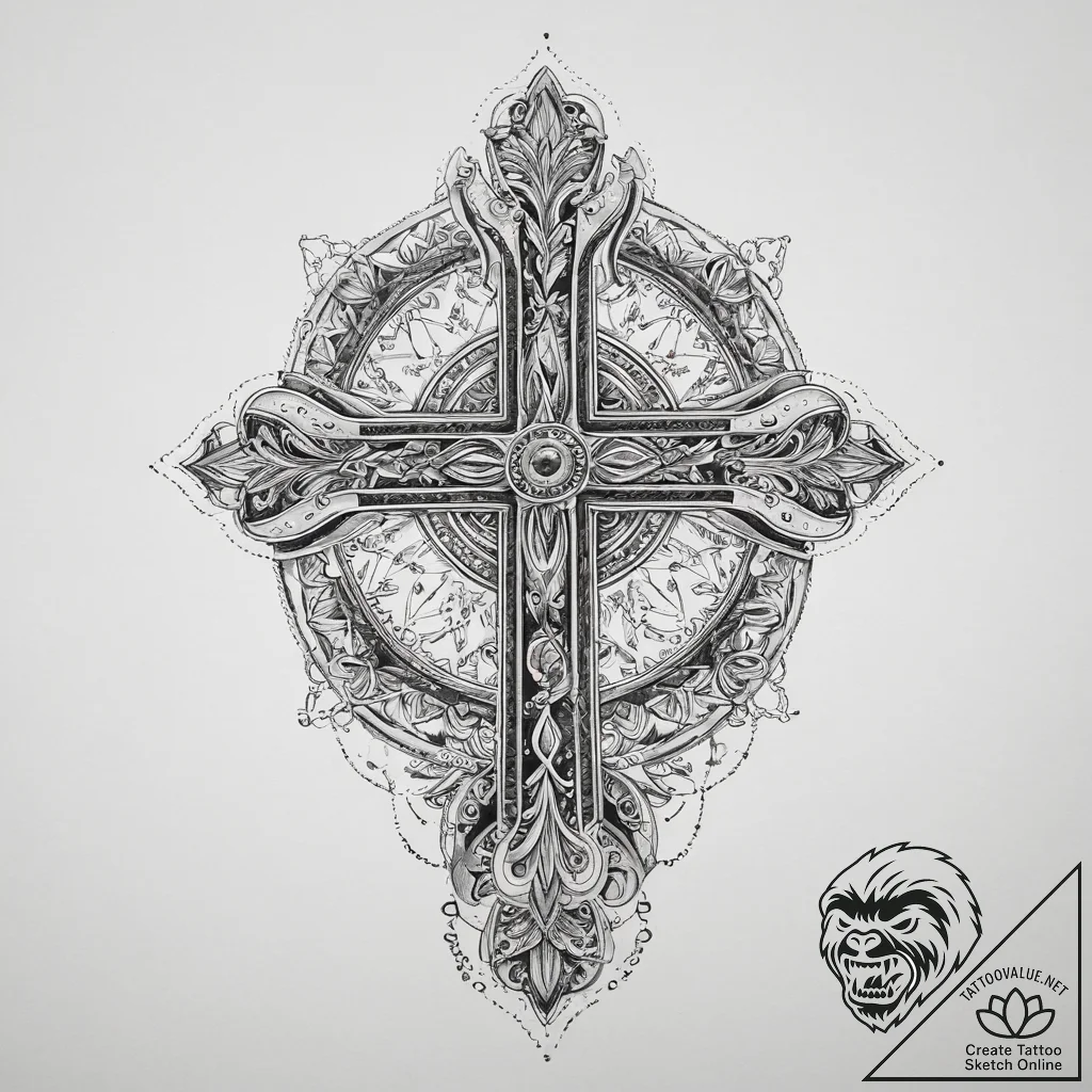 Tattoo sketch cosmic story, tattoo sketch des... - tattoo sketch (№1760070609_0, 10.10.2025 04:30) — tattoovalue.net