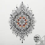 Tattoo sketch кружевной узор, tattoo flash sh… – tattoo sketch (№1760072122_0, 10.10.2025 04:55) — tattoovalue.net