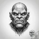 Tattoo sketch golem – tattoo sketch (№1760074880_0, 10.10.2025 05:41) — tattoovalue.net