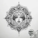 Tattoo sketch cosmic life – tattoo sketch (№1760075312_0, 10.10.2025 05:48) — tattoovalue.net