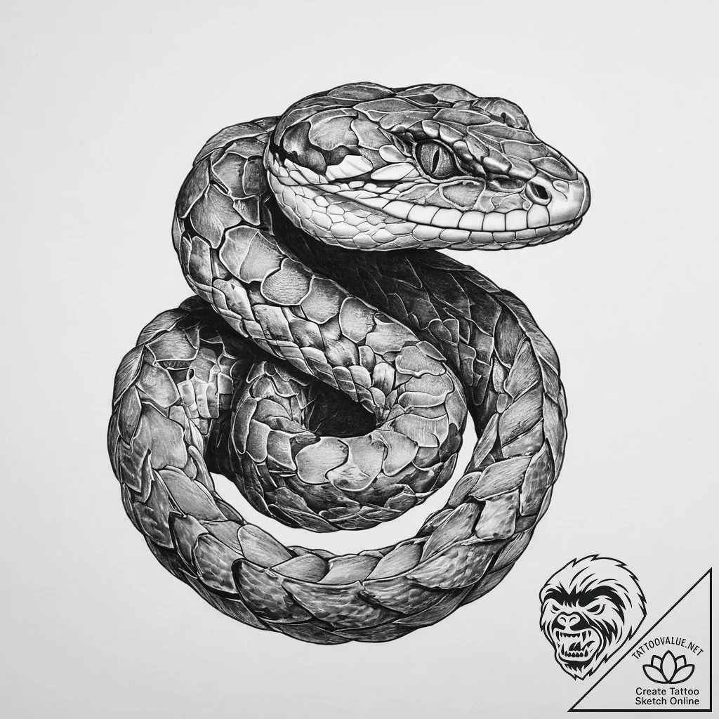 Tattoo sketch gaboon viper, tattoo sketch des... - tattoo sketch (№1760076602_0, 10.10.2025 06:10) — tattoovalue.net