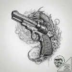Tattoo sketch blade runner deckard’s gun, art… – tattoo sketch (№1760077897_0, 10.10.2025 06:31) — tattoovalue.net