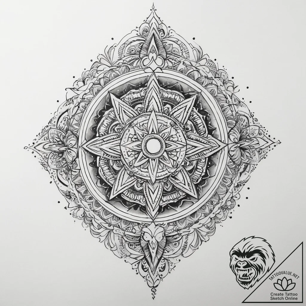 Tattoo sketch cosmic narrative, tattoo sketch... - tattoo sketch (№1760078546_0, 10.10.2025 06:42) — tattoovalue.net