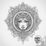 Tattoo sketch slavic embroidery pattern with… – tattoo sketch (№1760078979_0, 10.10.2025 06:49) — tattoovalue.net