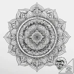 Tattoo sketch blackwork мандала – tattoo sketch (№1760079203_0, 10.10.2025 06:53) — tattoovalue.net