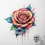 Tattoo sketch new school роза, artistic tatto… – tattoo sketch (№1760080939_0, 10.10.2025 07:22) — tattoovalue.net