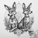 Tattoo sketch wile e. coyote and the road run… – tattoo sketch (№1760081588_0, 10.10.2025 07:33) — tattoovalue.net