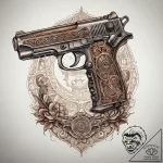 Tattoo sketch blade runner deckard’s gun, con… – tattoo sketch (№1760082019_0, 10.10.2025 07:40) — tattoovalue.net