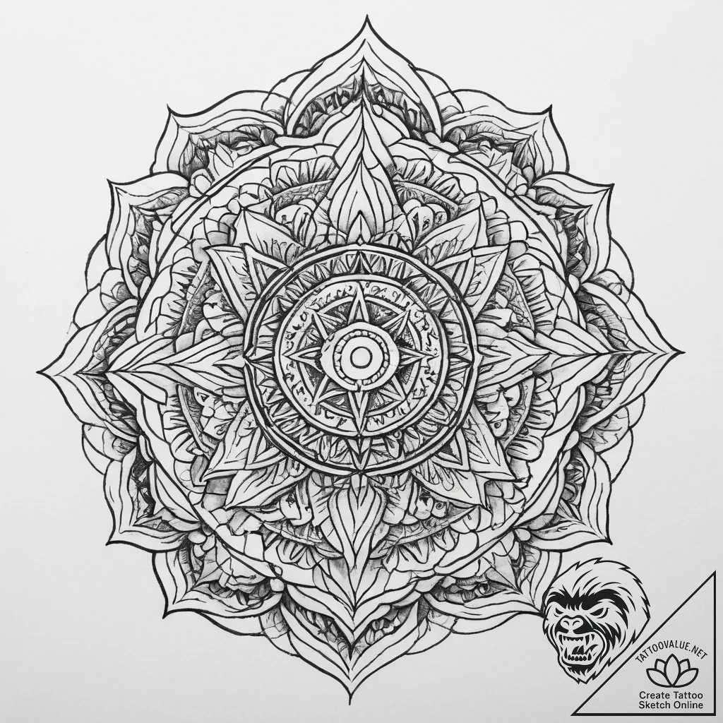Tattoo sketch secret, concept art for tattoo,... - tattoo sketch (№1760082236_0, 10.10.2025 07:43) — tattoovalue.net