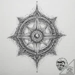 Tattoo sketch cosmic past, tattoo line art, l… – tattoo sketch (№1760083111_0, 10.10.2025 07:58) — tattoovalue.net