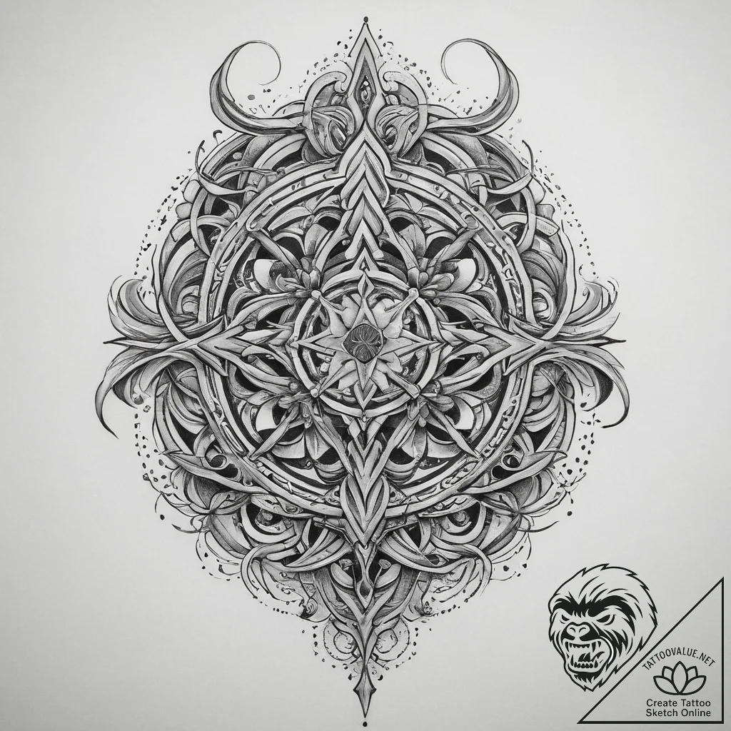 Tattoo sketch needle, concept art for tattoo,... - tattoo sketch (№1760083543_0, 10.10.2025 08:05) — tattoovalue.net